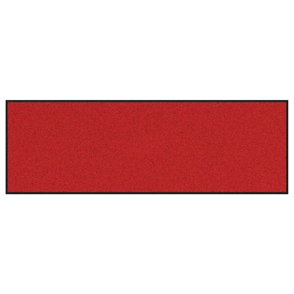 vidaXL Felpudo Otro Rojo y Negro 60 x 180 cm Polipropileno y vinilo
