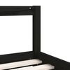 vidaXL Estructura de cama para ni&ntilde;os madera de pino negro 90x190 cm