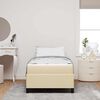 vidaXL Cama tipo Box Spring Crema 80 x 200 cm tela