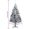 vidaXL &Aacute;rbol de Navidad artificial 180 cm PVC y Acero y Pl&aacute;stico