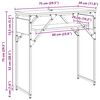 vidaXL MesaConsola Roble artesanal 75x30x75cm Madera de ingenier&iacute;a
