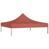 vidaXL Techo de carpa para celebraciones terracota 3x3 m 270 g/m²