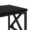 vidaXL Soporte para Impresora Ajustable Roble Negro 40 x 30 x 31 cm