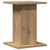vidaXL Soportes altavoces 2 uds madera roble artesano 30x30x40 cm
