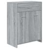 vidaXL Armario de ba&ntilde;o madera contrachapada gris Sonoma 60x33x80 cm
