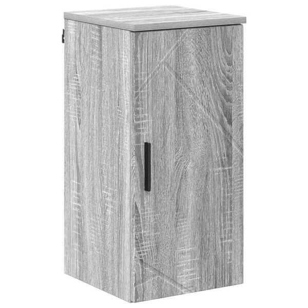 vidaXL Gabinete de Ba&ntilde;o con puerta Gris Sonoma 30 x 31,5 x 61 cm