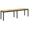 vidaXL Banco de jard&iacute;n 161 x 35 x 45 cm Madera de Acacia S&oacute;lida