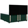 vidaXL Cama box spring con colch&oacute;n terciopelo verde oscuro 200x200 cm