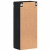 vidaXL Armario de pared para ba&ntilde;o TULUM Negro 37 x 24,5 x 86 cm