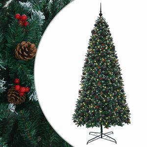vidaXL &Aacute;rbol de Navidad artificial articulado con bolas 500 cm 900 LED