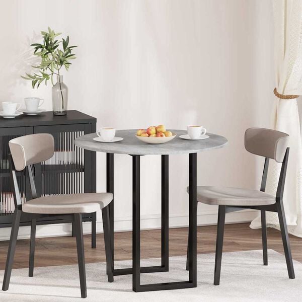 vidaXL Encimera Gris hormig&oacute;n 80 x 80 x 1,5 cm Madera de ingenier&iacute;a