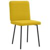 vidaXL Sillas de comedor 2 unidades terciopelo amarillo