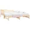 vidaXL Sof&aacute; cama extra&iacute;ble madera maciza de pino 2x(90x190) cm