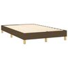 vidaXL Estructura de cama con somier tela marrón oscuro 120x200 cm