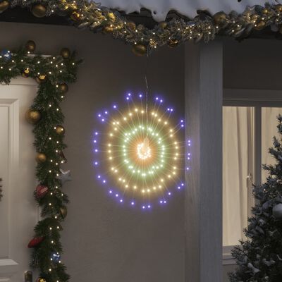 vidaXL Luces de Navidad de estrellas 4 uds 140 LED de colores 17 cm