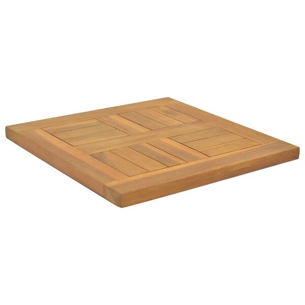 vidaXL Tablero de mesa cuadrado madera maciza de teca 40x40x2,5 cm