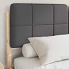 vidaXL Estructura de Cama con Cabecera Tapizada Gris oscuro