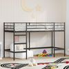 vidaXL Estructura de litera para ni&ntilde;os Negro 99,5 x 190 cm Acero