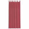vidaXL Cortinas de gasa con trabillas 2 uds rojo vino 140x260 cm