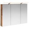 vidaXL Armario con espejo de ba&ntilde;o Madera vieja 100 x 14,5 x 70 cm