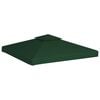 vidaXL Cubierta de repuesto de cenador 310 g/m² verde 3x3 m
