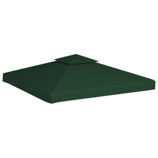 vidaXL Cubierta de repuesto de cenador 310 g/m² verde 3x3 m