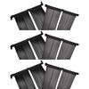vidaXL Panel de calentador solar de piscina 6 uds 80x620 cm