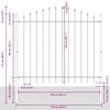 vidaXL Valla de Jard&iacute;n 7 pcs Gris 170 x 190 cm