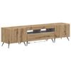 vidaXL Mueble de TV LED BREDA 3 uds. Roble artisan