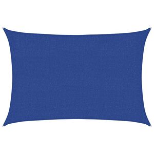 vidaXL Toldo de vela azul HDPE 160 g/m&sup2; 2x2,5 m