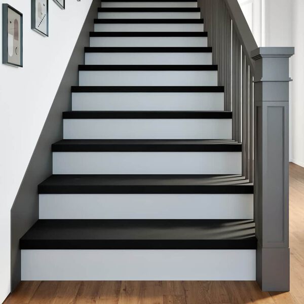 vidaXL Pelda&ntilde;os de escalera 20 uds madera maciza roble marr&oacute;n oscuro
