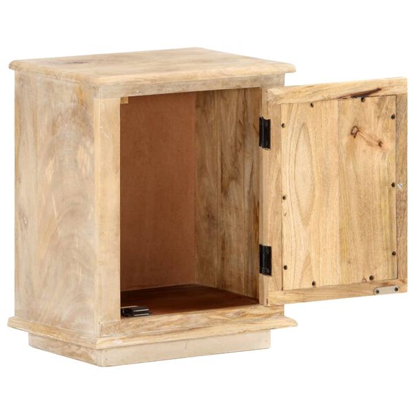 vidaXL Mesita de noche de madera maciza de mango 40x30x46 cm