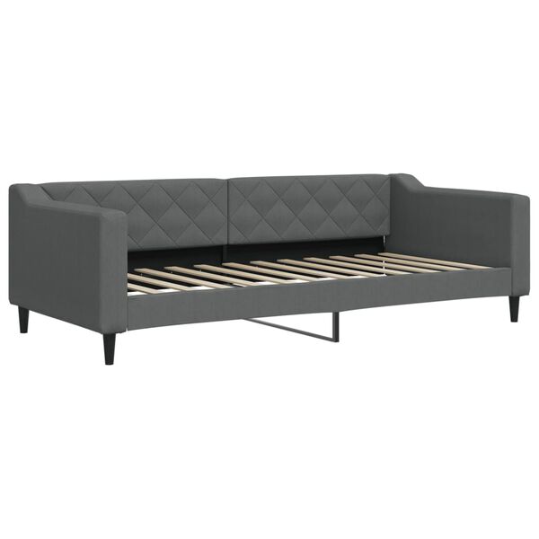 vidaXL Sofá cama nido tela gris oscuro 90x200 cm