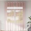 vidaXL Cortinas de gasa con ojales 2 uds rosa claro 140x300 cm