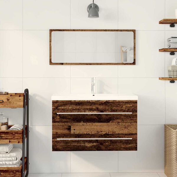 vidaXL Gabinete de Lavabo para Ba&ntilde;o Madera Vieja 80 x 38,5 x 48 cm