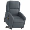 vidaXL Sill&oacute;n reclinable de masaje elevable terciopelo gris oscuro