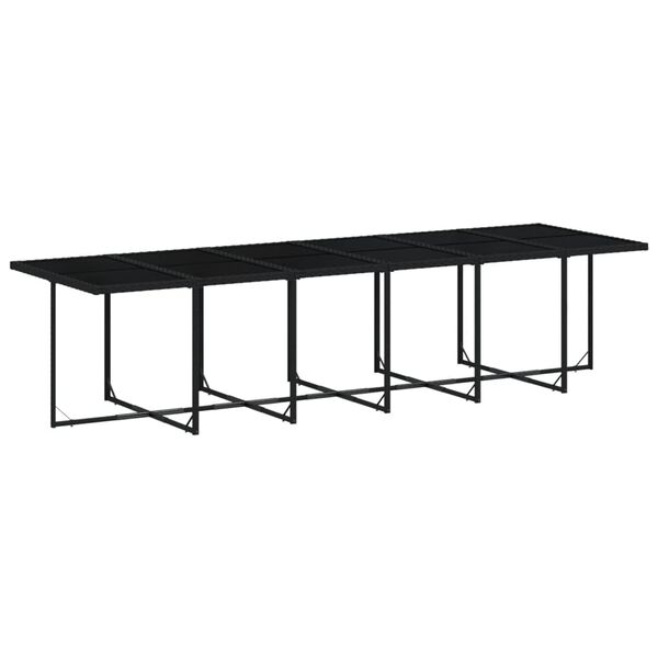 vidaXL Set de muebles jard&iacute;n 17 pzas con cojines rat&aacute;n sint&eacute;tico negro
