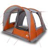 vidaXL Tienda de campa&ntilde;a de coche 4 personas impermeable gris-naranja