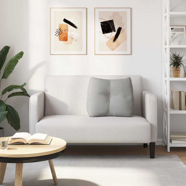 vidaXL Cojín de Espalda Gris Nube 60 x 24 x 50 cm tela