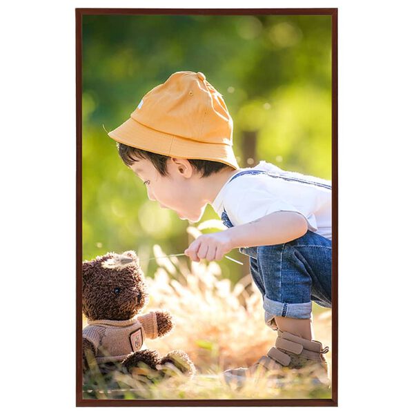 vidaXL Marcos de foto collage de pared/mesa 5 uds bronce MDF 70x90cm