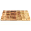 vidaXL Tablero de mesa rectangular madera mango rugosa 70x60x3,8 cm