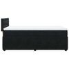 vidaXL Cama box spring con colch&oacute;n terciopelo negro 90x200 cm