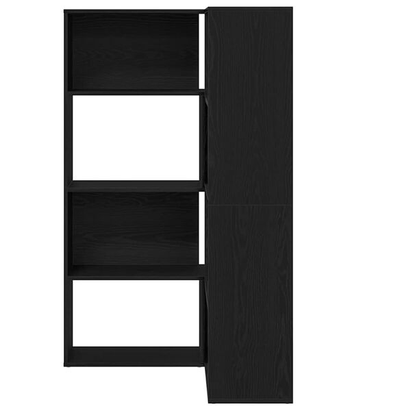 vidaXL Armario 2 pcs Roble Negro 85 x 85 x 140 cm Madera de ingenier&iacute;a