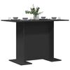 vidaXL Mesa de Comedor Negro 110 x 60 x 75 cm Madera de ingenier&iacute;a