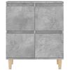 vidaXL Aparadores 3 uds madera contrachapada gris hormig&oacute;n 60x35x70 cm