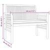 vidaXL Set comedor de jardín 3 pzas y cojines madera maciza de acacia