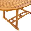 vidaXL Juego comedor de jard&iacute;n 7 pzas madera maciza acacia y textileno