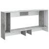 vidaXL Mesa Consola Rayado Gris Concreto 155 x 29 x 74 cm
