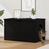 vidaXL Casa para Gatos Negro 85 x 55 x 50,5 cm Madera de ingenier&iacute;a