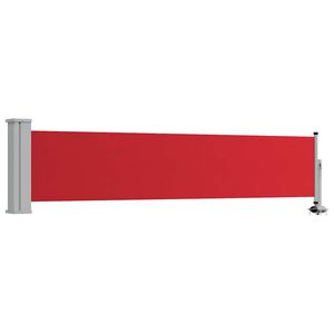 vidaXL Toldo lateral retr&aacute;ctil de jard&iacute;n rojo 60x300 cm